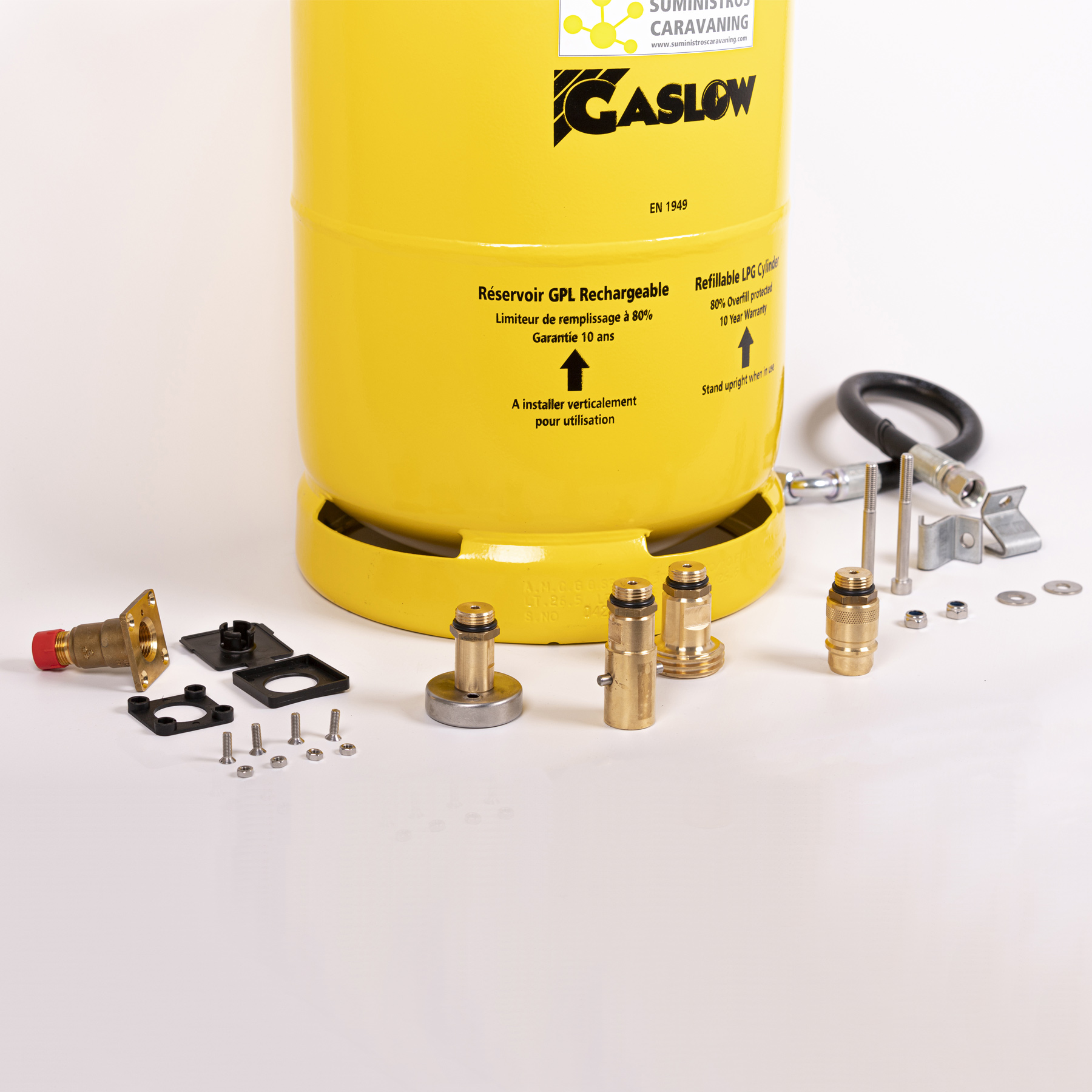 Kit Simple Gaslow (11 Kg) con toma de carga externa plana